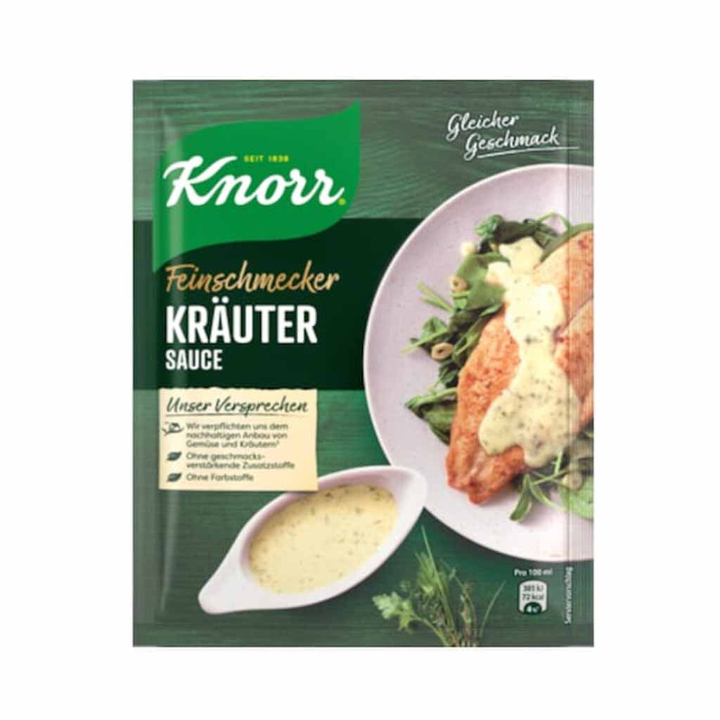An image of  Knorr Feinschmecker Kräuter Sauce für 250ml 35g | Sold by Heimat.one, the home to original German products.