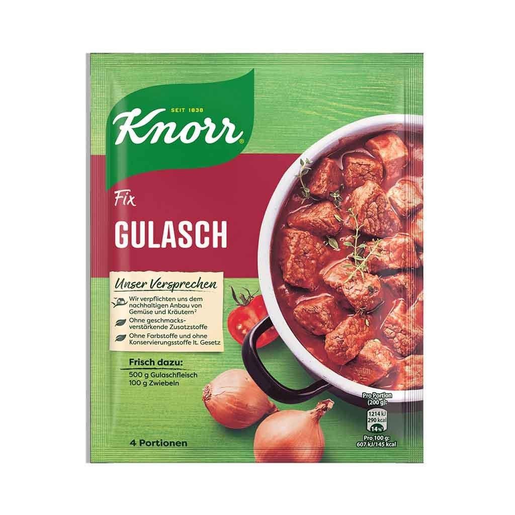 An image of  Knorr Fix Gulasch 46g | Sold by Heimat.one, the home to original German products.