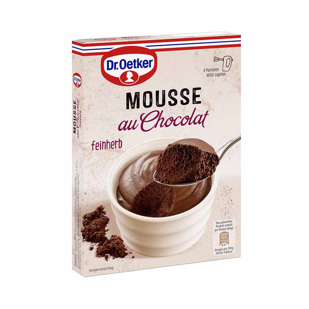 An image of  Dr. Oetker Mousse au Chocolat feinherb 86g | Sold by Heimat.one, the home to original German products.