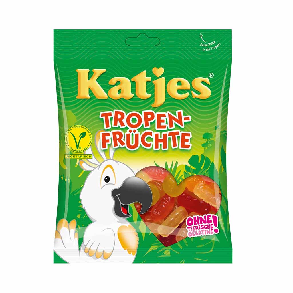 An image of original Katjes Tropen-Früchte, 200g  -  available now from Heimat.one, the home of German products in the UK.