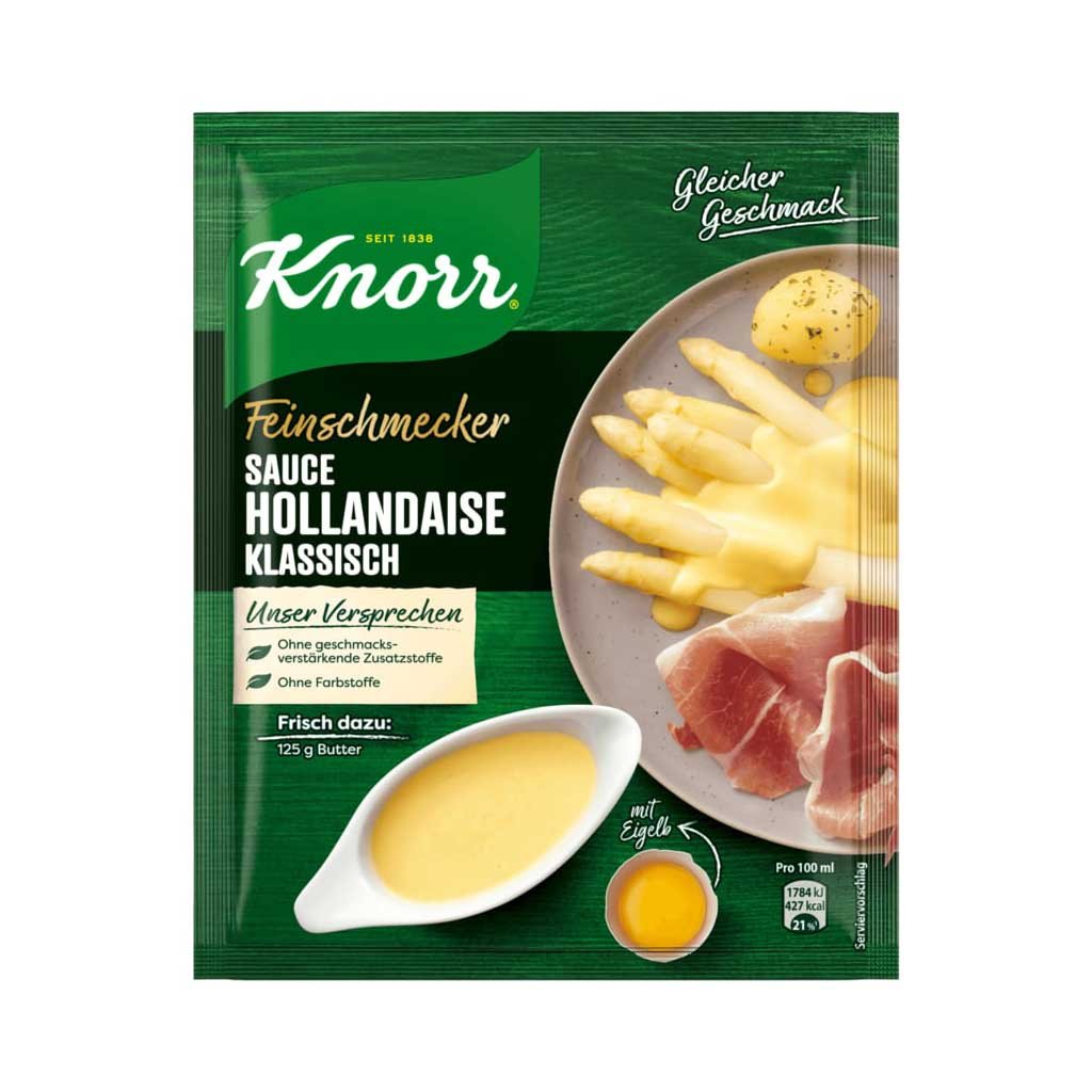 An image of  Knorr Feinschmecker Hollandaise klassisch Soße 250 ml | Sold by Heimat.one, the home to original German products.