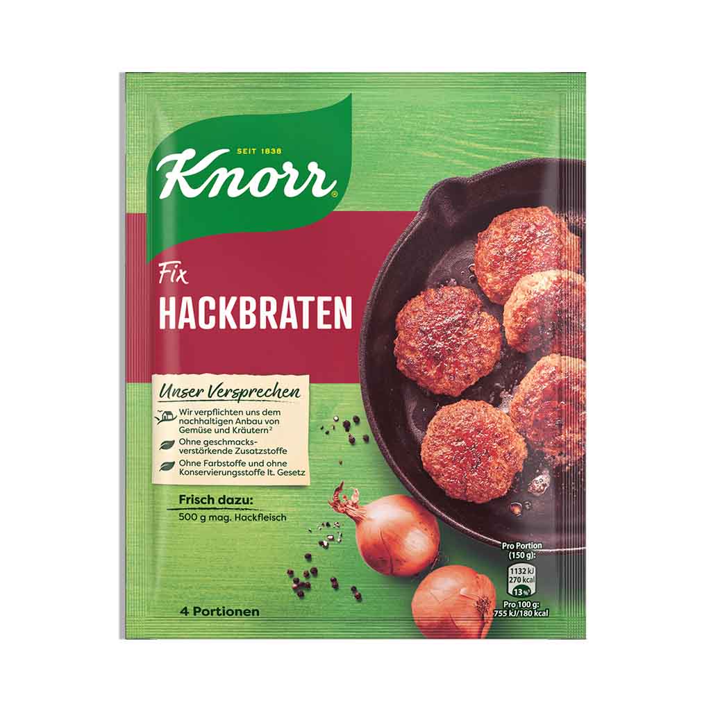 An image of  Knorr Fix Hackbraten 70g | Sold by Heimat.one, the home to original German products.